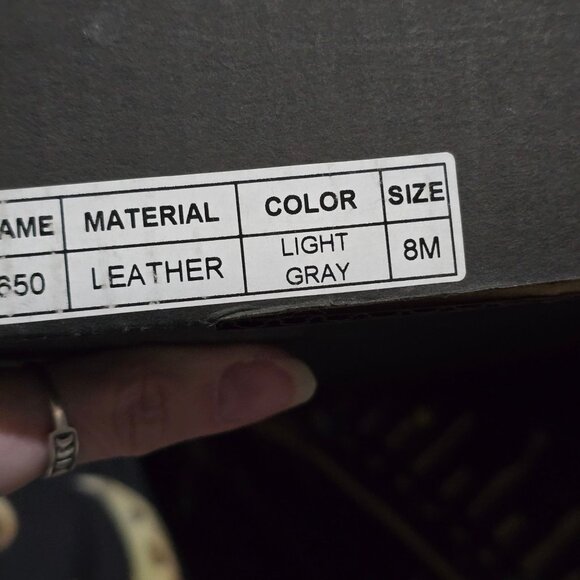 Darker Wavs ✦ Grey Suede Heeled Lace-Up Boots ✦ Charcoal Accents 4" Heel 8 NWT - Picture 13 of 16